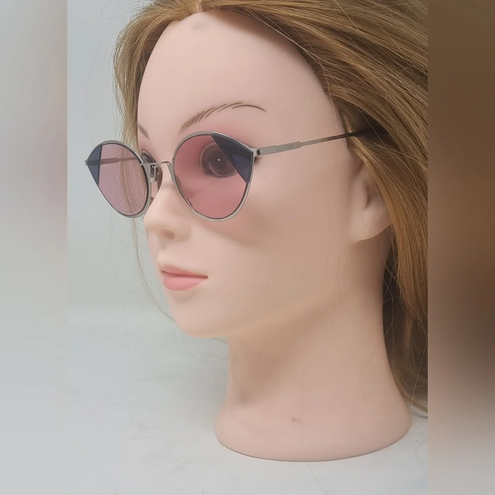 NEW Fendi Women's Sunglasses Butterfly Cut Eye Rose Silver FF0342/S 51-23-140 - Picture 7 of 16